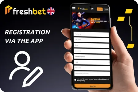 Freshbet App Registration